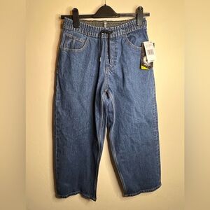 Volcom boys Medium Blue Relaxed Drawstring Jeans